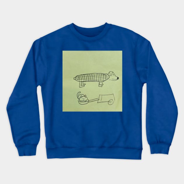 Corn Dog/ Catapult Crewneck Sweatshirt by CINEMA 911